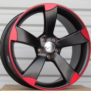 Juego de 4 llantas Italia Black Red 18