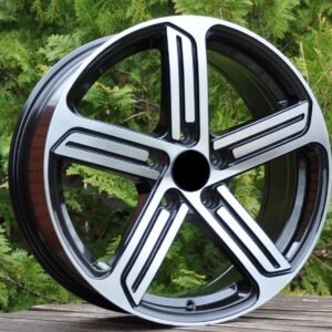 Juego 4 llantas volkswagen r liner black metal 17