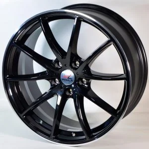 Juego de 4 LLANTAS PARA opel astra Gear 5x105 Black 18