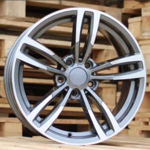 Kit 4 llantas bmw b4 18x8 et35 y 18x9 et40 grey metal