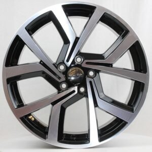 Kit de 4 llantas volkswagen gt 18 black metal y neumáticos 225/40/18