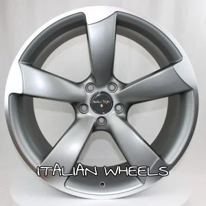 Juego de 4 llantas audi rs 19x8,5 et35 Grey metal