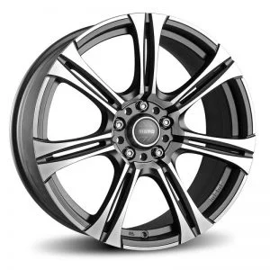 Juego de 4 LLANTAS PARA opel momo star grey metal 17