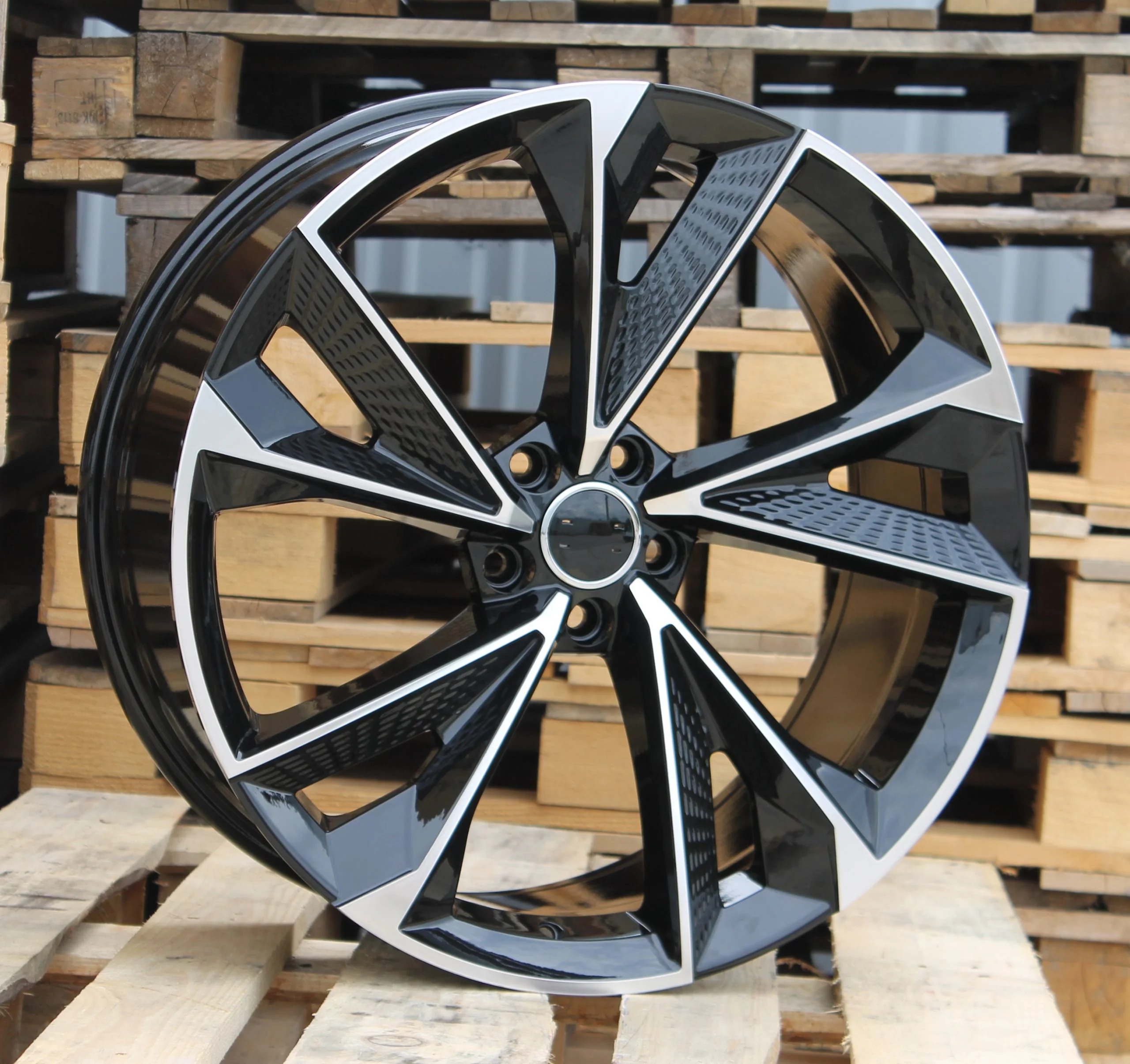 Juego de 4 LLANTAS PARA Audi RS70 19 Black Metal