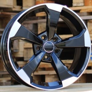 JUEGO DE 4 LLANTAS AUDI 5189 18 BLACK MATT METAL