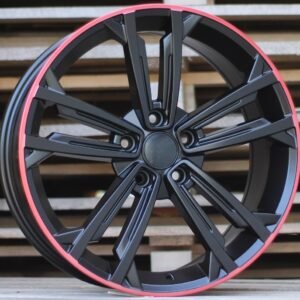 JUEGO DE 4 LLANTAS VW4231 18 BLACK LIP RED