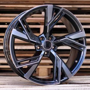 JUEGO DE 4 LLANTAS AUDI RS5X 18 BLACK METAL