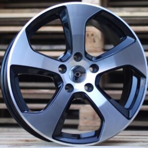 JUEGO DE 4 LLANTAS 18 VOLKSWAGEN 5268 BLACK METAL