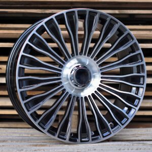 JUEGO DE 4 LLANTAS 20 MERCEDES 5256 BLACK METAL