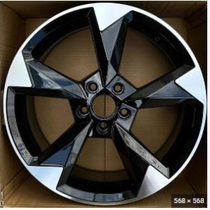 KIT DE 4 LLANTAS AUDI RT8 BLACK METAL 18 + NEUMATICOS 225/40R18 TRACMAX