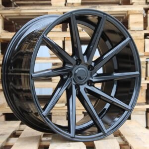 JUEGO DE 4 LLANTAS AUDI VOSS 18X8 ET35 66.6 BLACK
