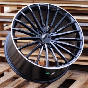 JUEGO DE 4 LLANTAS MERCEDES SLRR 19X8,5 ET38 BLACK LIP METAL