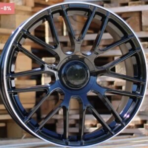 JUEGO DE 4 LLANTAS MERCEDES AM 6300 19X8,5+9,5 ET45 GLOSS BLACK LIP METAL