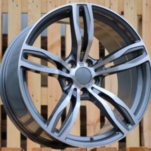 JUEGO DE 4 LLANTAS BMW B600 18X8 ET20 5X120 74.1 GREY METAL