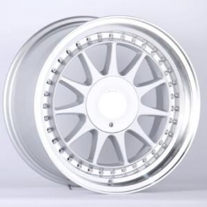 JUEGO DE 4 LLANTAS BBST 17X8 ET25+17X9 ET30 SILVER LIP METAL