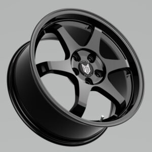 JUEGO DE 4 LLANTAS PF5 18x8 5X112 ET42 66.6 GLOSS BLACK