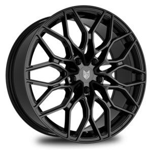 JUEGO DE 4 LLANTAS FX9 20x8 5X114.3 ET40 73.1 GLOSS BLACK