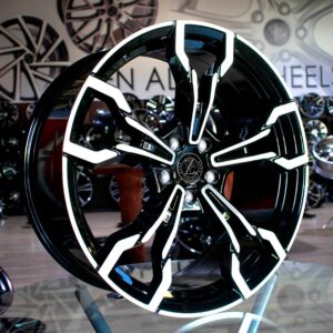 JUEGO DE 4 LLANTAS RS PYDER 18 BLACK METAL