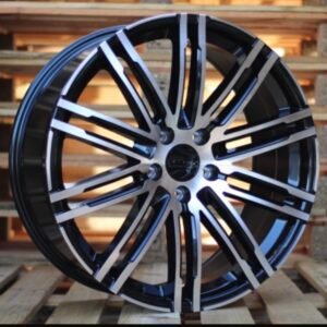 JUEGO DE 4 LLANTAS PORSCHE TURBO 67 BLACK METAL 22