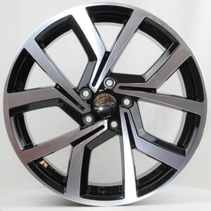 JUEGO DE 4 LLANTAS VOLKSWAGEN GTZ31 19X8 ET40 BLACK METAL + 4TP