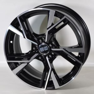 JUEGO DE 4 LLANTAS AUDI RSEW 17 BLACK METAL