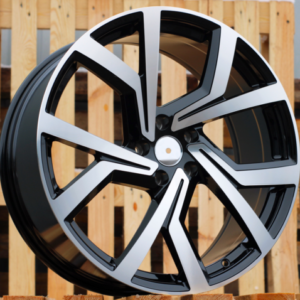 JUEGO DE 4 LLANTAS VOLKSWAGEN GT80 18X8 ET40 BLACK METAL