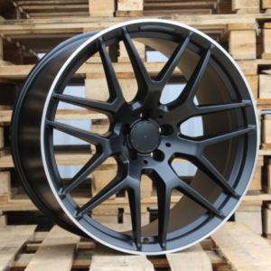 JUEGO DE 4 LLANTAS MERCEDES AMML 22X10 ET46 BLACK LIP METAL