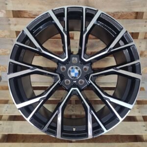 JUEGO DE 4 LLANTAS BMW X566M 22X9,5+10,5 BLACK METAL