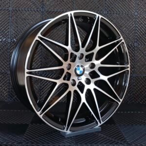 JUEGO DE 4 LLANTAS BMW B45 17 5-112 BLACK METAL