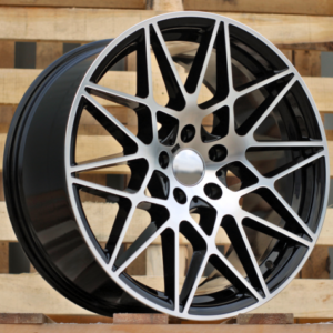 JUEGO DE 4 LLANTAS BMW B45 17 5-112 BLACK METAL