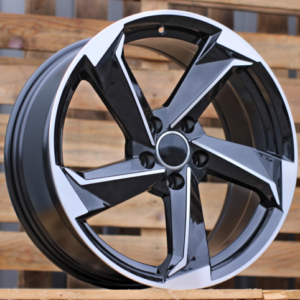 JUEGO DE 4 LLANTAS AUDI R9S 17 5X112 BLACK METAL