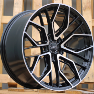 LLANTAS PARA BMW R20x9 5X120 ET 30 72.6 HX015F (3S5981) Black Polished (MB) Fits for HAXER (K2) (HYBRID FORGED (Rear+Front)