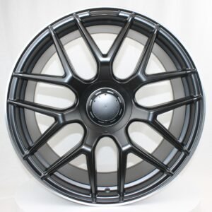 JUEGO DE 4 LLANTAS MERCEDES AMRV76S 19X8 ET42 BLACK LIP METAL + 4 TP