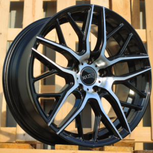 LLANTAS PARA BMW R18x8 5X112 ET 45 66.6 HX038 (B5426) Black Polished (MB) Fits for HAXER (K4)