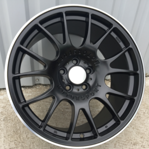 LLANTAS PARA BMW R19x8.5 5X120 ET 35 72.6 QC111 Black Half Matt+Polished Lip (BLHMPL) Fits for RACIN (K4) (REAR+FRONT)