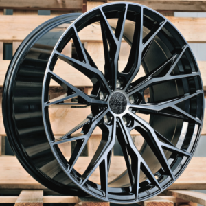 LLANTAS PARA BMW R20x8.5 5X112 ET 25 66.6 HX042 (IN0387) Black+Tinted Face (BLTF) Fits for HAXER (K7+Z6+M) (Front+Rear)
