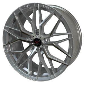JUEGO DE 4 LLANTAS PARA BMW M85 8X18 5X120 ET35 72.6 SILVER POLISHED