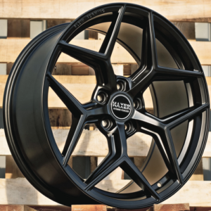 LLANTAS PARA BMW R19x9.5 5X112 ET 40 66.6 HX04F Black Half Matt (BLHM) Fits for HAXER (K4) (HYBRID FORGED (Front+Rear)