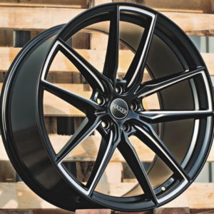 LLANTAS PARA BMW R20x8.5 5X112 ET 25 66.6 HX045 Black Half Matt (BLHM) Fits for HAXER (Z2) (Milling)