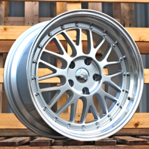 LLANTAS PARA BMW R18x8 5X120 ET 35 72.6 A1025 Silver Shining+Polished Lip (SSPL) Fits for RACIN (P) (Racingline Rear+Front)
