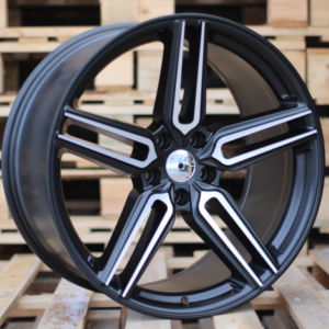 LLANTAS PARA BMW R20x10 5X112 ET 38 66.5 B1382 (HX015) Black Polished Half Matt (MBHM) Fits for HAXER