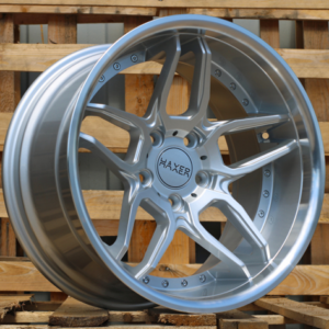 LLANTAS PARA BMW R19x8.5 5X120 ET 35 72.6 SSA01 (HX030) Silver+Polished Lip (SP) Fits for HAXER (Z2+Z3+P) (Rear+Front)